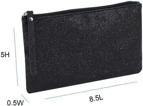 Celestial Glitter Makeup Pouch – Six Stunning Shades - Festive Cosmetic Bag (Solar Gold)