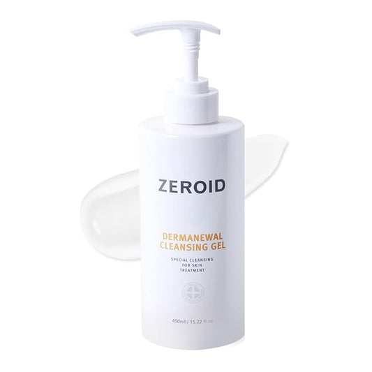 ZEROID | Dermanewal Cleansing Gel | Hydrating Face and Body Wash | Moisturizing Korean Shower Gel | Body Care for Women & Men | Korean Bath Products | Body Care Skin Treatments | 15.22 fl oz (450ml)
