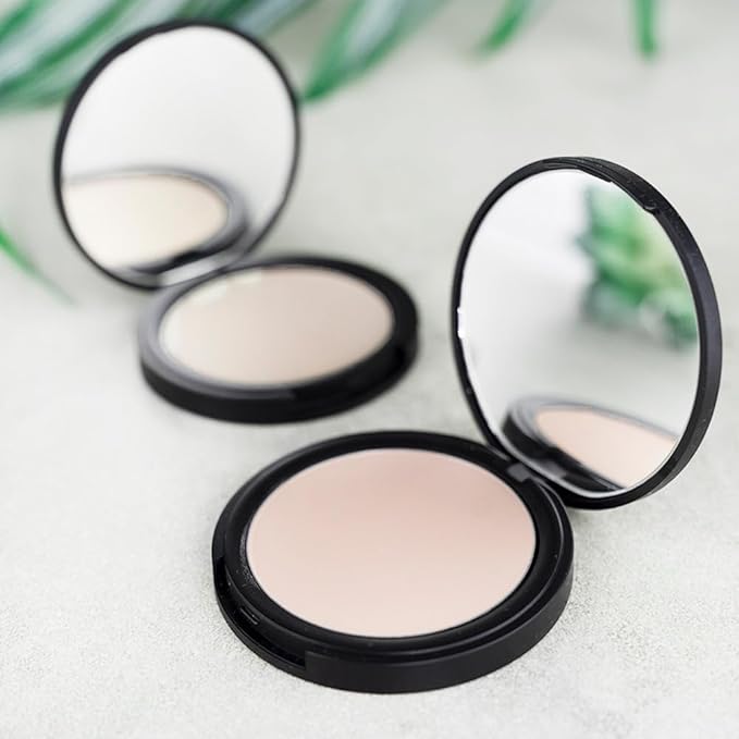 BaeBlu Organic Setting Powder | Non-Toxic, Vegan, Cruelty-Free, Talc-Free, Lightweight + Long Lasting for All Skin Types, Invisible Medium