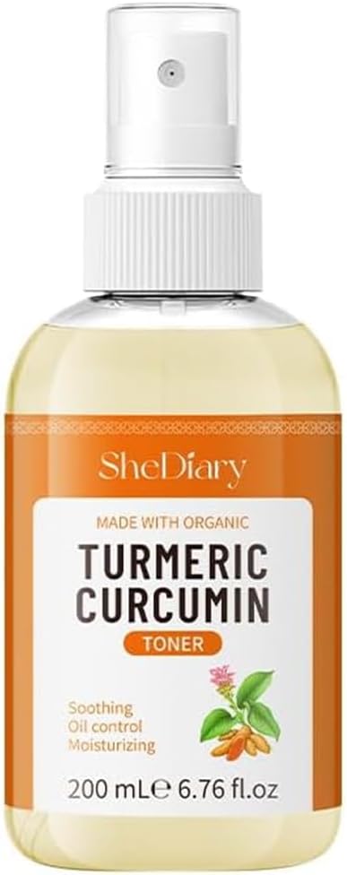Turmeric Toner Spray Calming Hydrating Soothing Oil Control Moisturizing Face Mist (4)