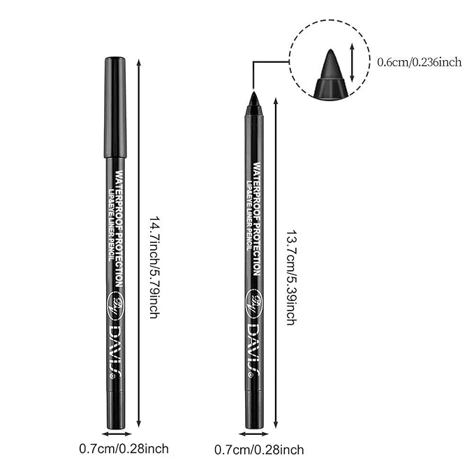 7 Colorful Eyeliner Pen Set, Eye Shadow Pencil, Pearl Eyeliner Kit Metallic Glitter Colored Eye liner for Women Eye&Lip Liner Professional Waterproof Eye Makeup (7PCS D)