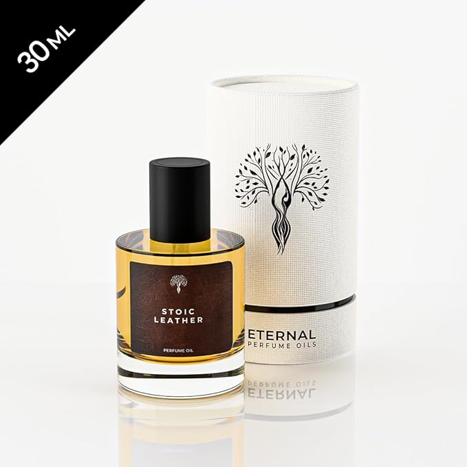 Eternal perfume oils - Stoic Leather | Long Lasting Cologne Oil for Men β Designer Perfumes for Women and Men -Concentrated Scent Oils - Alcohol-Free Organic Perfume 30ml