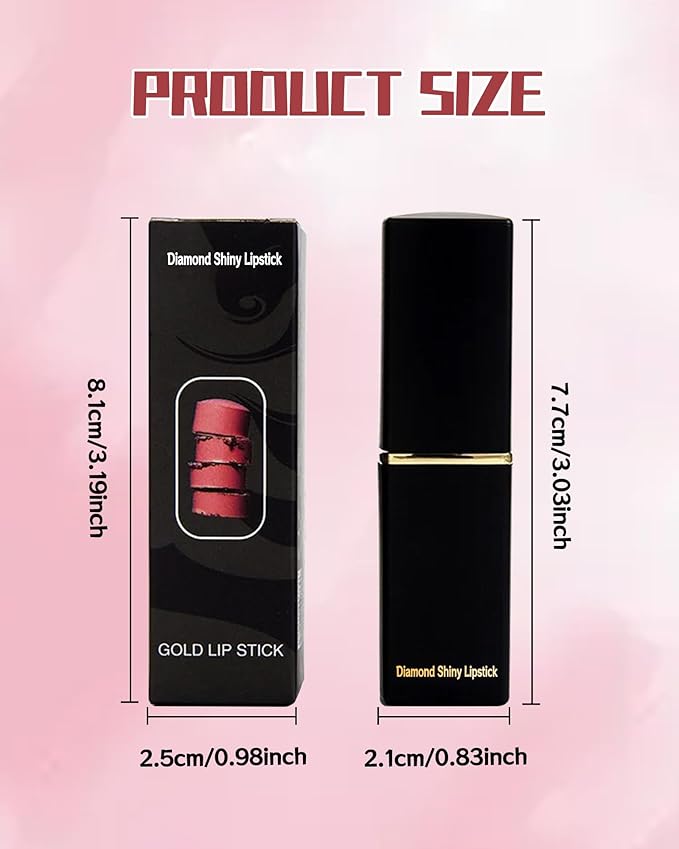 Metallic Brown Color Changing Shimmer Lipstick for Women,3D Shine High Impact Long Lasting Hydrating Transfer Proof Lipstick,Creamy Matte Non Sticky Plumping Lipgloss,Full Coverage Lip Color Makeup 06