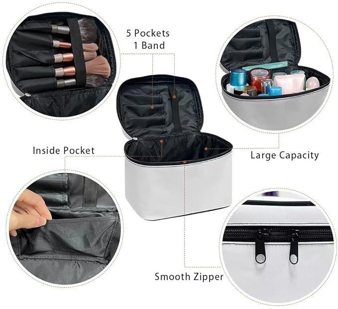 JoyLamoria Custom Toiletry Bag Wallet Casual Cosmetic Bag Makeup Bag Organizer