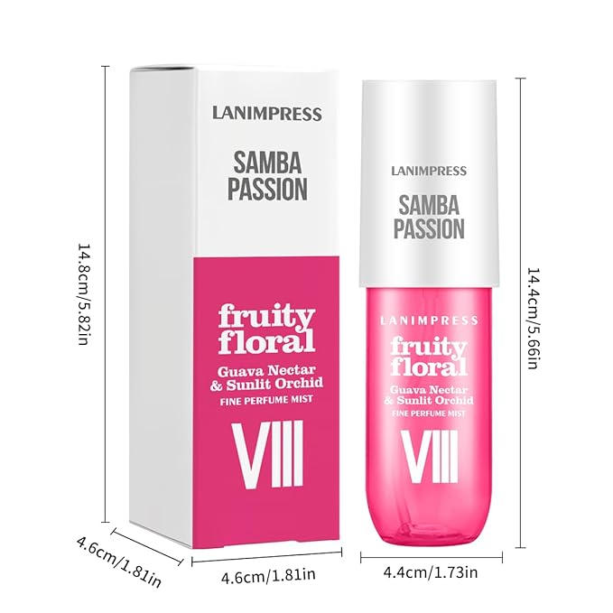 Perfume - No.8,Body Spray For Women(Eau De Perfum) Hair & Body Fragrance Mist,fruity aroma Vanilla Tune(Guava Nectar +Orchid +Vanilla) Perfumes For Women(3 fl oz)
