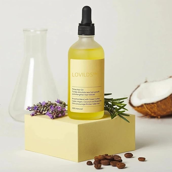 LOVILDS Rosemary Hair Growth Essence, Lovilds Rosemary Hair Growth Oil - 2 Ounce, Rosemary Rosemary Hair & Hair Strengthening Oil for All Hair Types (2 Bottles)