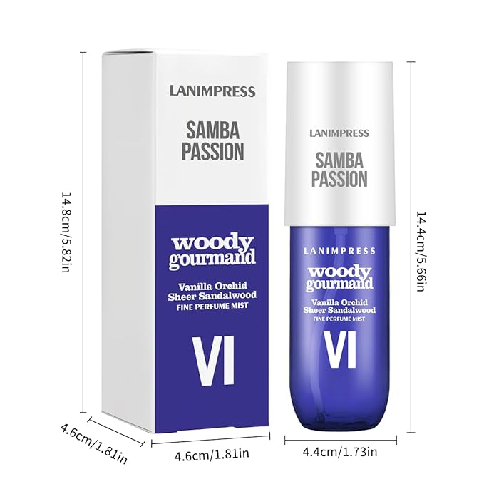 Perfume - No.6,Body Spray For Women(Eau De Perfum) Hair & Body Fragrance Mist,Fresh Fruity & Floral Flavors Gourmet Tune(Velvet Plum +Sugared Violet+Vanilla ) Perfumes For Women(3 fl oz)