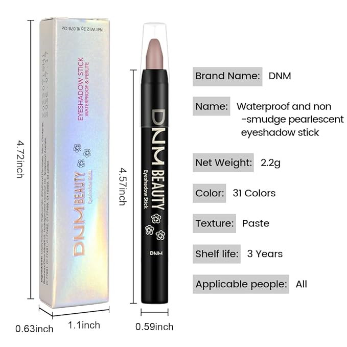 evpct Light Taupe Matte Cream Eye Shadow Sticks Brightener Pencils for Women, Taupe Silky Eyeshadow Applicator Stick Pen Waterproof, Blendable Crease-Proof Stick Eyeshadow Matte Eye Makeup 80