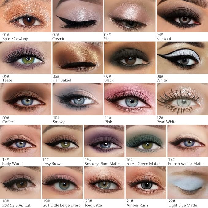 Kaely Pressed Single Eyeshadow Makeup, Pink Shimmer Highly Pigmented Monochrome Eye Shadow Palette, Waterproof Neutral Powder Mini Eyeshadow, sombras para ojos, Lightweight Blendable, 11