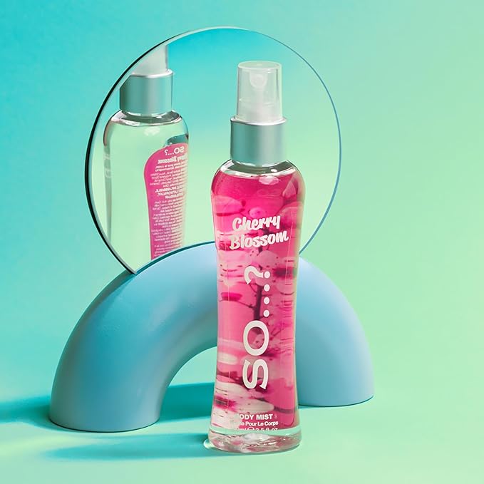 So...? Cherry Blossom Body Mist for Women - 3.5 oz Body Mist - Pack of 2