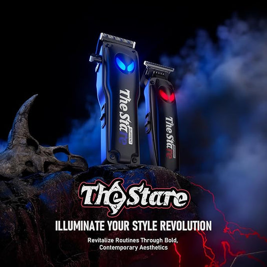 SUPRENT Hair Clippers for Men Professional – 7500 RPM Cordless Hair Cutting Kit, Electric Clippers and Trimmer Combo Set, Rechargeable Haircut Kit for Barber & Home Use(Black)