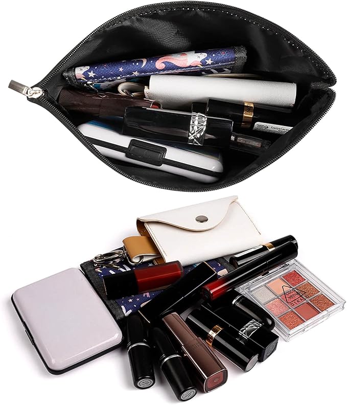 Personality Fashion Zipper Cosmetic Case, Portable Makeup Case, Toiletry Bag, Cute Bee Pattern Travel Cosmetic Toiletry Bag