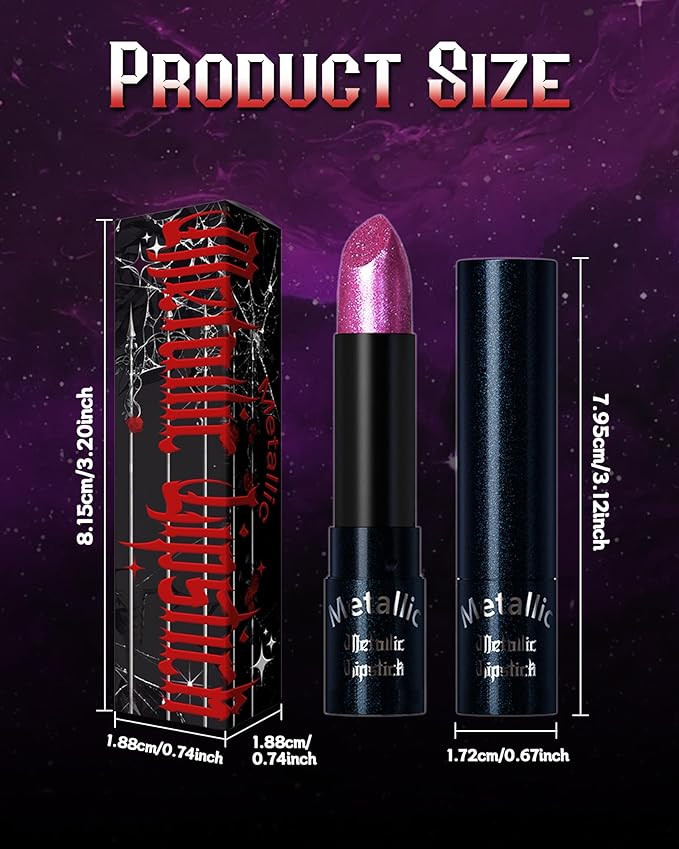 Glitter Metallic Shimmer Lipstick, Coral Pink Lipstick Long Lasting, Diamond High Pigmented Shiny Metallic Lip Stick, Non-sticky Sparkly Lipsticks for Women Christmas Makeup-02 Coral Pink