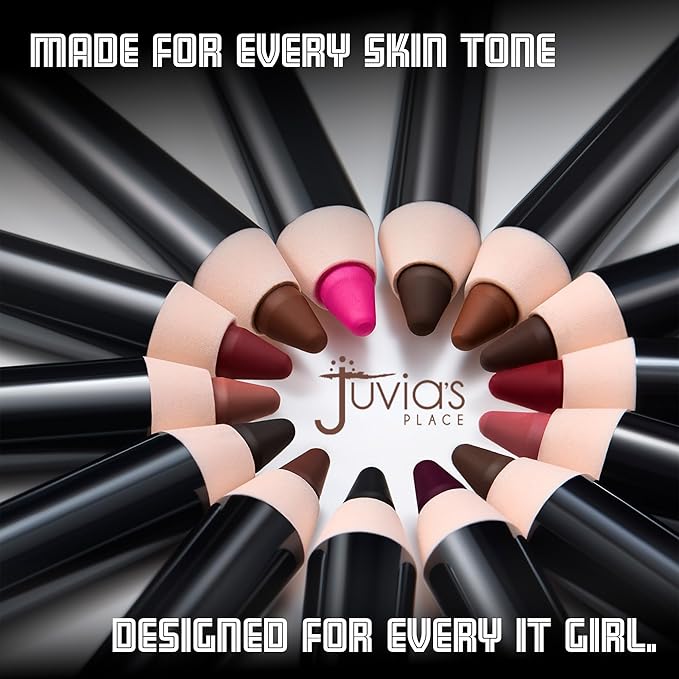 Juvia's Place Long Wear Lip Pencil – Espresso – Waterproof & Kiss-proof, Long Lasting Lip Liner, Smooth Makeup Application - Soft Matte Finish Base for Lipstick - 13 Hours of Wear for Everyday Use