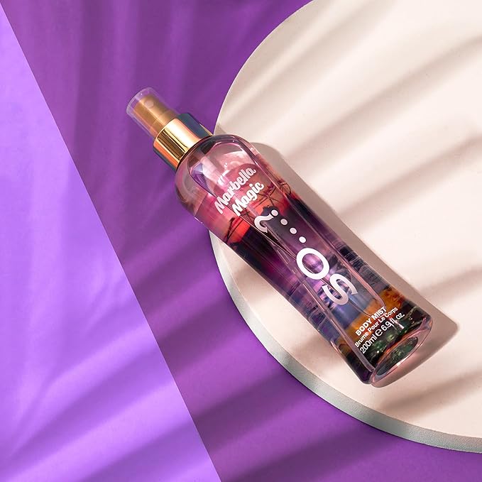 So…? Marbella Magic Body Mist Fruity Floral Body Spray for Women with Mango, Vanilla, Musk Notes - Gifts for Women - 6.9 oz