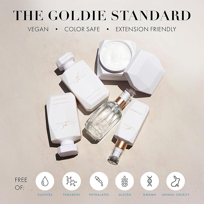 Goldie Locks Ultra Hydrating Conditioner - Moisturizes Frizz and Split Ends - Sulfate Free - Safe for Extensions and Color-Treated Hair - Protein-Free - 8.45 fl oz (Packaging May Vary)