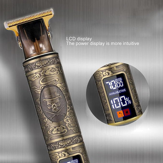 Hair Clippers for Men, Electric Engraved Dragon Hair Trimmer Shaver with Guide Combs, Rechargeable, Efficient Grooming, Quiet, Strong Copper Motor for Standby Haircut