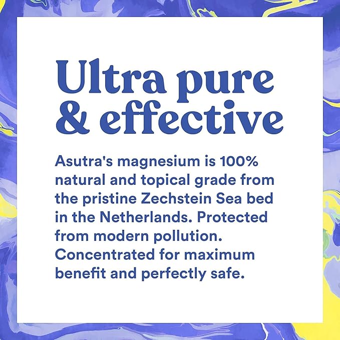 ASUTRA Magnesium Oil Spray, 4 fl oz (Pack of 2)- Topical Magnesium, Rapid Absorption, Pure, Odorless and Non-Greasy, Magnesium Derived from Zechstein Seabed