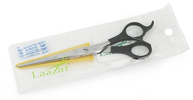 Laazar 6.5 Inch Straight Hair Cutting Scissors | Professional Hairdresser Trimming Shears with Premium Japanese Steel Blade | Extra Sharp | Grooming Tools for Men, Women, Pro Barber, or Hair Salon