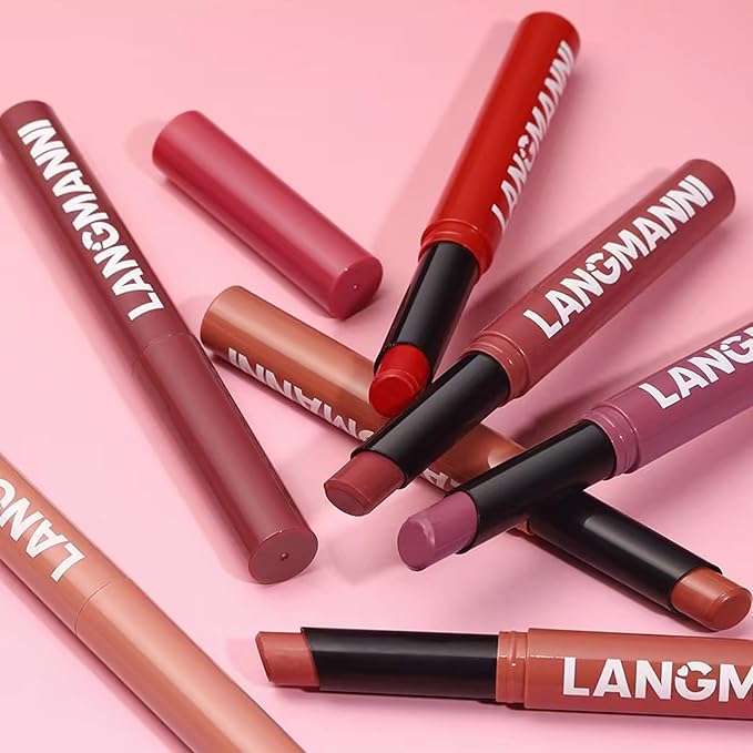 Matte Lipstick For Women Girls 24Hr Wear Waterproof Long Lasting Hypoallergenic Lipsticks - Lightweight Non-Drying, Fade-Resistant Formula 12 Trendy Colors for Daily Use Vegan & Cruelty-Free 07