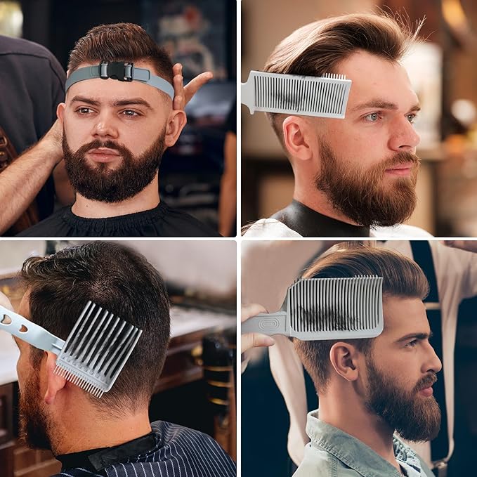 5PC, fading trimming comb, fading comb, self hair cutting tool, men's self hair cutting kit, very suitable for professionals and families to use.