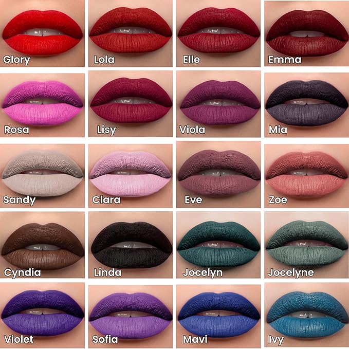 Mynena Cadet Blue Long Lasting Lipstick for Women Waterproof & Transfer-Proof | Hydrating with Shea Butter | Bold Pigment Intense Matte Color Lip Stain | Talc-Free & Vegan Product that Performs | Ivy