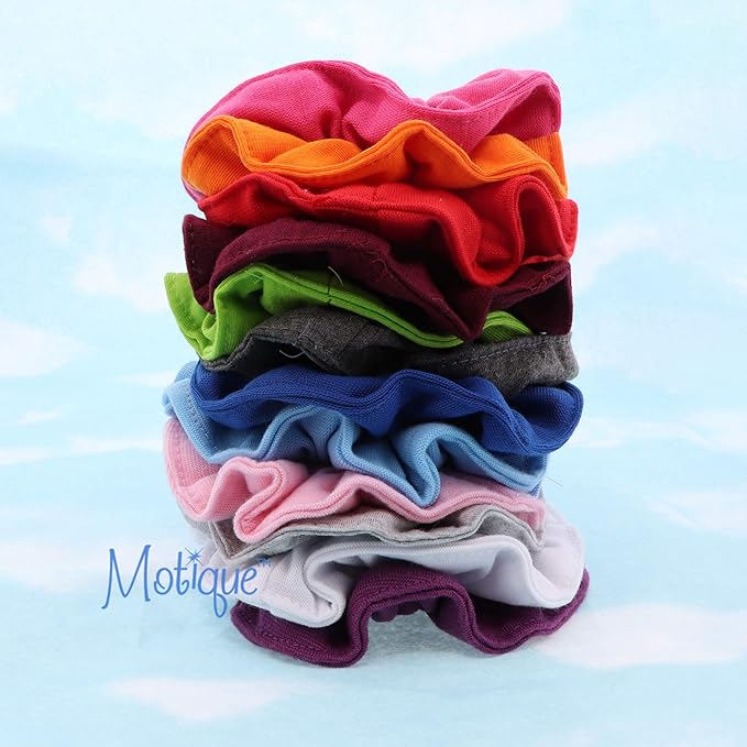 Large Solid Scrunchie - Set of 6 - Lavender