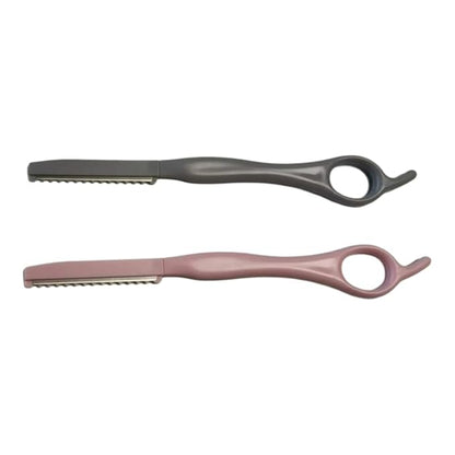 Stainless Steel Hair Cutting Tool for Salon & Home, Premium Hair Thinning Texturizing Faether Razor