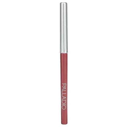 Palladio, Retractable Waterproof Lip Liner High Pigmented and Creamy Color Slim Twist Up Smudge Proof Formula with Long Lasting All Day Wear No Sharpener Required, Plum