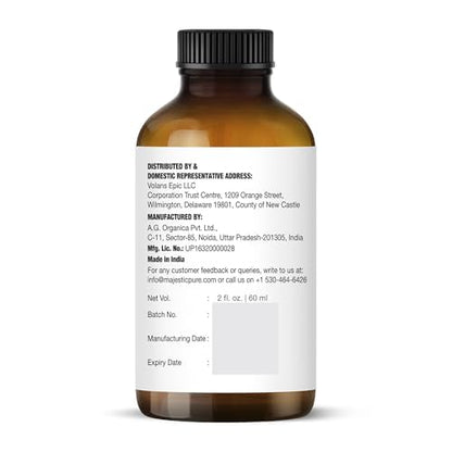 Majestic Pure Lavender Essential Oil with Glass Dropper - 2 Fl Oz - 100% Pure and Natural Lavender Oil - Premium Grade Essential Oils for Diffuser, Aromatherapy, Soap and Candle Making