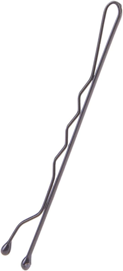 Amazon Basics Bobby Pins, Black Hair Pins for all Hair types, 72 Count