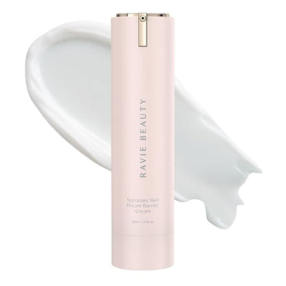 Ravie Beauty Signature Skin Dream Barrier Cream Hydrating Face Moisturizer with Peptides, Ceramides & Niacinamide, Fast-Absorbing, Sensitive-Skin Friendly, Primer-Ready Finish 1.7 fl oz