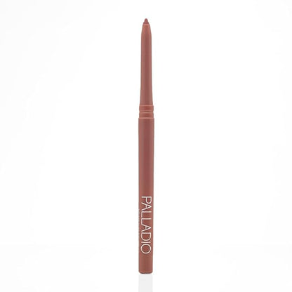 Palladio Retractable Waterproof Lip Liner High Pigmented and Creamy Color Slim Twist Up Smudge Proof Formula with Long Lasting All Day Wear No Sharpener Required, Nearly Nude