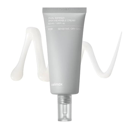 celimax Dual Barrier Skin Wearable Cream | Long Lasting Cream Face Moisturizer with Ceramides, Hyaluronic Acid, Moisturizing, Hydrating, Soothing, Repairing, Day & Night Cream, 50ml