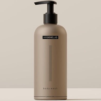 HygieneLab Mens Natural Body Wash - Ultra Hydrating, EWG Verified Clean Formula, Lavender Sands Scent, Sulfate-Free, Paraben-Free, Phthalates-Free, Gentle & Effective for Healthy Skin (10 oz)
