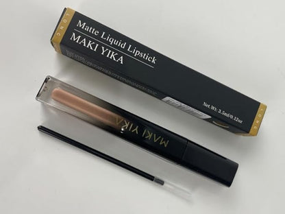 MAKI YIKA Nude Lipstick for Women Colorstay Long Lasting Brown Lipstick Matte Liquid Lipstick Transferproof Cruelty-Free Lip Color, Latte Nude