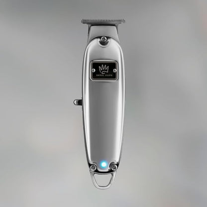 Royal Clips Hair and Beard Fade Kit – Professional Clipper, Trimmer & Foil Shaver Bundle for Men, Complete Haircut Set for Barbers, Home Use & Grooming– Holiday Gift for Men, Fathers, Brothers- Silver