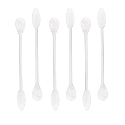 Paper Stick Thick Cotton Swabs with Precision and Flattened Tip 375pcs, Pointed&Flattened Tip Cosmetic Applicators XL Size