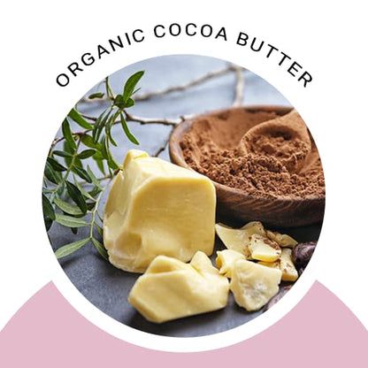 Glimmer Goddess Organic Whipped Body Butter for Women - Moisturizer Cream with Shea & Cocoa Butter, Almonds & Coconut Oil - Lavender Orange, 8oz