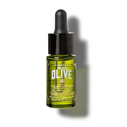 KORRES Mini Pure Greek Olive 3-in-1 Oil for Face, Hair & Body, Lightweight Moisturizer for Dry Skin & Hair, Cold-Pressed, Antioxidant-Rich Hydrating Oil, 0.51 fl oz, Stocking Stuffer