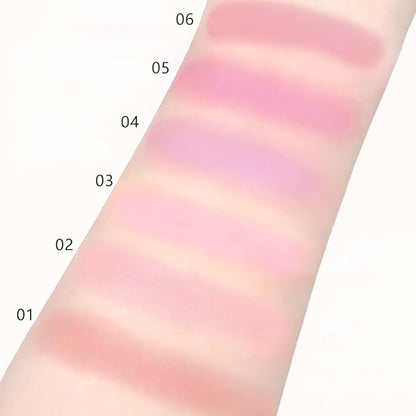 Nude Pink Matte for Face Cheeks Blush, Natural Cream Blushes Makeup Palette, Light Monochrome Blush Creamy Powder Palette Makeup for Older Women, Blushes Eyeshadow Foundation for Every Day 02
