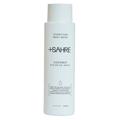Natural Body Wash – Olive Oil & Coconut | Antioxidant-Rich | Vegan, Paraben-Free | 13.5 fl oz