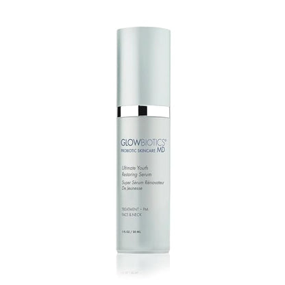 Glowbiotics Ultimate Youth Restoring Serum with Retinol, Probiotics, Vitamin C & Peptides – 5‑in‑1 Firming, Brightening Anti‑Aging Treatment for Face