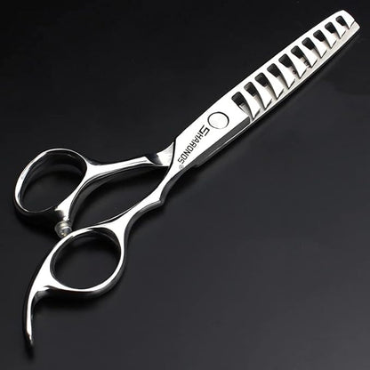Barber hair scissors, Axemoore professional haircut Cutting Scissors/Shears set- 6", made of Japanese stainless steel, especially (6 in- tooth-E)