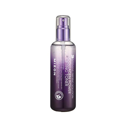 MIZON Collagen Power Lifting Toner Hydrolyzed Collagen with Adenosine Vitamin E Moisturizing Skin Booster for Dry Rough and Aging Skin (120ml 4.06 fl oz)