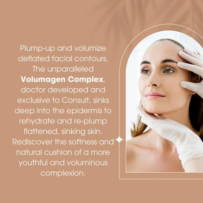 Consult Beaute Volumagen Tinted Moisturizer - Medium-to-Full Coverage - Makeup for Face - Buildable Coverage -1 fl.oz. - Dark shade