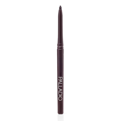 Palladio Retractable Waterproof Eyeliner, Eggplant, Creamy, Slip Twist Up Pencil Eye Liner, Smudge Proof Long Lasting Application, No Sharpener Required