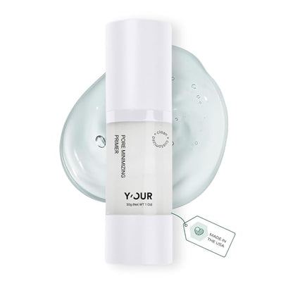 Y’OUR Pore Minimizer Velvet Veil Primer | Long-Lasting Wear & Oil Control | Blurs Pores & Brightens Skin for a Smooth, Flawless Photo Finish | 2-in-1 Protective Multi-Vitamin Moisturizer & Makeup Base