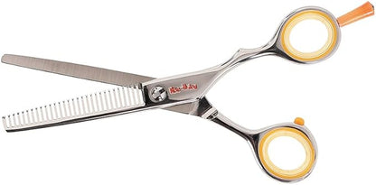 Cricket Centrix Roc-It Dog Professional Stylist 5” Hair Cutting Shears and 30T Thinning Hair Cutting Scissors Duo Set, Salon Barber Supplies for Women and Men Haircut
