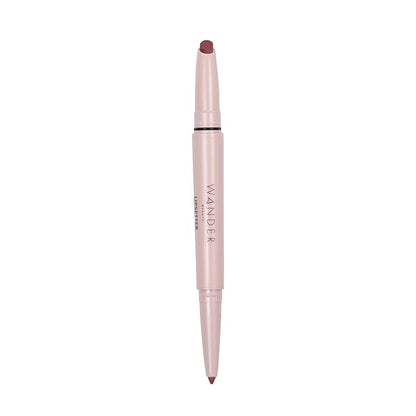 Wander Beauty Lipsetter Dual Cream Lipstick + Lip Liner - Midtown Mauve - Ultra-Smooth, Hydrating Lipstick and Lip Liner with a Soft Matte Finish - Made with Squalane & Peptides (1 Count)